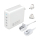 Ładowarka i akumulator 4smarts Ładowarka sieciowa 200W GaN Flex Pro 4xUSB-C biała